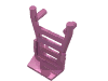 Деталь LEGO Minifig Hand Truck Frame, Темно-розовый