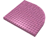 Деталь LEGO Кирпичик круглый угловой 16 x 16, Темно-розовый