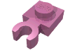 Набор LEGO Plate Special 1 x 1 with Clip Vertical [Thick Open O Clip], Темно-розовый