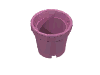 Деталь LEGO Belville Bucket, Темно-розовый