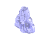 Rock 1 x 2 Crystal Stepped