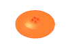 Набор LEGO Dish 10 x 10 Inverted (Radar) with Hollow Studs, Trans-Neon Orange