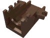Набор LEGO Minifig Cannon Base 2 x 4, Коричневый