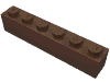 Деталь LEGO Кирпичик 1 x 6, Коричневый