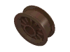 Деталь LEGO Wheel Spoked 2 x 2 with Pin Hole, Коричневый