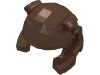 Деталь LEGO Minifig Helmet with Breathing Apparatus and Headlights, Коричневый