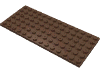 Деталь LEGO Пластина 6 x 14, Коричневый
