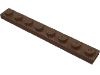 Деталь LEGO Пластина 1 x 8, Коричневый