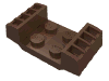 Деталь LEGO Plate Special 2 x 2 with Grills, Коричневый