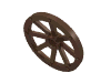 Набор LEGO Wheel Wagon Large (33mm D.), Round Hole For Wheel Holder Pin, Коричневый