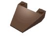 Деталь LEGO Wedge 4 x 4 Taper, Коричневый
