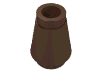 Набор LEGO Cone 1 x 1 [Top Groove], Коричневый