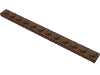 Набор LEGO Plate 1 x 12, Коричневый
