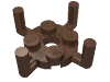 Набор LEGO Plate Round 2 x 2 with Pin Hole and 4 Arms Up, Коричневый