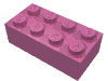 Деталь LEGO Кирпичик 2 x 4, Светло-фиолетовый