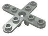 Деталь LEGO Propeller 4 Blade 5 Diameter with Rounded Ends, Светло-серый