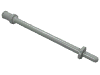 Набор LEGO Bar 8L  [Two Stop Rings / One  Pin, Technic Figure Ski Pole], Светло-серый