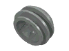 Деталь LEGO Wheel 30.4 x 14 VR, Светло-серый