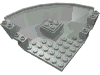 Набор LEGO Panel 10 x 10 x 2 1/3 Quarter Saucer Base, Светло-серый