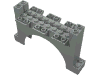 Деталь LEGO Brick Arch 2 x 12 x 6 with Grooves, Светло-серый