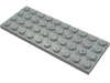 Деталь LEGO Пластина 4 x 10, Светло-серый