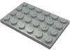 Деталь LEGO Пластина 4 x 6, Светло-серый