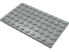 Деталь LEGO Пластина 6 x 10, Светло-серый