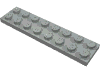 Деталь LEGO Пластина 2 x 8, Светло-серый