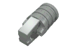 Деталь LEGO Hinge Cylinder 1 x 2 Locking with 1 Finger and Axle Hole On Ends, Светло-серый