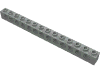 Деталь LEGO Кирпичик Technic 1 x 14, Светло-серый