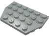 Деталь LEGO Пластина-клин 4 x 6, со срезанными углами, Светло-серый