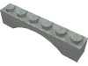 Деталь LEGO Кирпичик-арка 1 x 6, Светло-серый