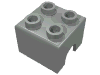 Набор LEGO Technic Engine Piston Square 2 x 2 - Old, Светло-серый