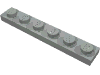 Деталь LEGO Пластина 1 x 6, Светло-серый