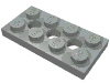 Деталь LEGO Пластина Technic 2 x 4, Светло-серый
