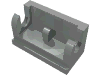 Деталь LEGO Hinge Brick 1 x 2 Base, Светло-серый