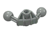 Деталь LEGO Bionicle Ball Joint 4 x 4 x 2 90 Degree with 2 Ball Joints and Axle hole, Светло-серый