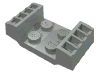 Деталь LEGO Plate Special 2 x 2 with Grills, Светло-серый