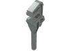 Деталь LEGO Minifig Pipe Wrench, Светло-серый