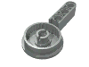 Деталь LEGO Technic Rotation Joint Disk with Pin and 3L Beam Thick, Светло-серый