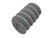 Деталь LEGO Technic, Gear Worm Screw, Светло-серый