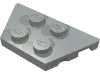 Набор LEGO Wedge Plate 2 x 4, Светло-серый