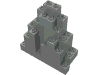 Деталь LEGO Rock Panel Triangular 3 x 8 x 7 (aka LURP), Светло-серый