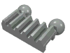 Набор LEGO Technic Gear Rack 1 x 2 with Ball Joints, Светло-серый