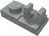 Набор LEGO Plate Special 1 x 2 [Top Clip], Светло-серый
