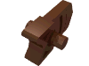 Деталь LEGO Minifig Gun Trigger, Красно-коричневый