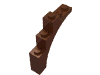 Деталь LEGO Арка 1 x 5 x 4, Красно-коричневый
