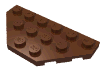 Набор LEGO Wedge Plate 3 x 6 Cut Corners, Красно-коричневый