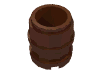 Деталь LEGO Container - Barrel 2 x 2 x 2, Красно-коричневый