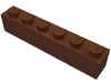 Деталь LEGO Кирпичик 1 x 6, Красно-коричневый